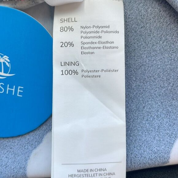 Cupshe Black Floral/ Tropical Print Swim Bikini Bottoms. Size Medium. NWT. - Picture 9 of 12